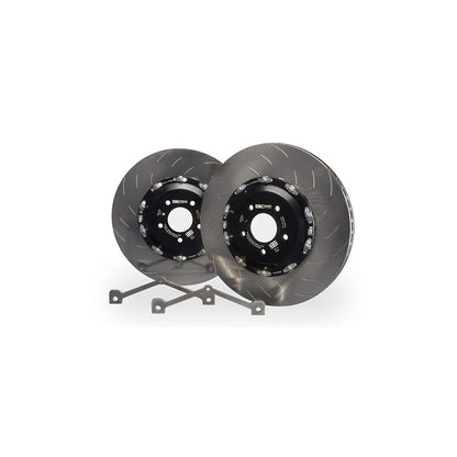 EBC SG2F015OS Nissan GT-R (R35) Racing 2 Piece Floating SG Grooved Discs Front (Complete Assembly) - Brembo Caliper 1 | ML Performance UK Car Parts