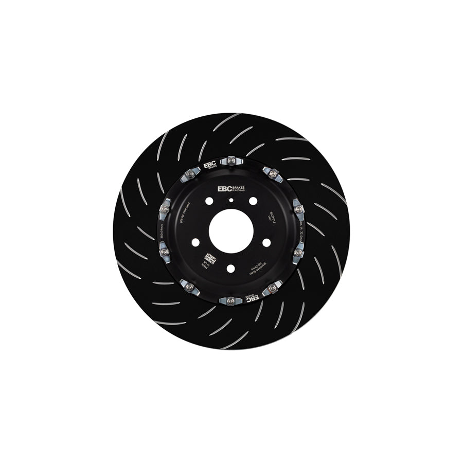 EBC SG2F015 Nissan GT-R (R35) Racing 2 Piece Floating SG Grooved Discs Front (Complete Assembly) - Brembo Caliper 2 | ML Performance UK Car Parts
