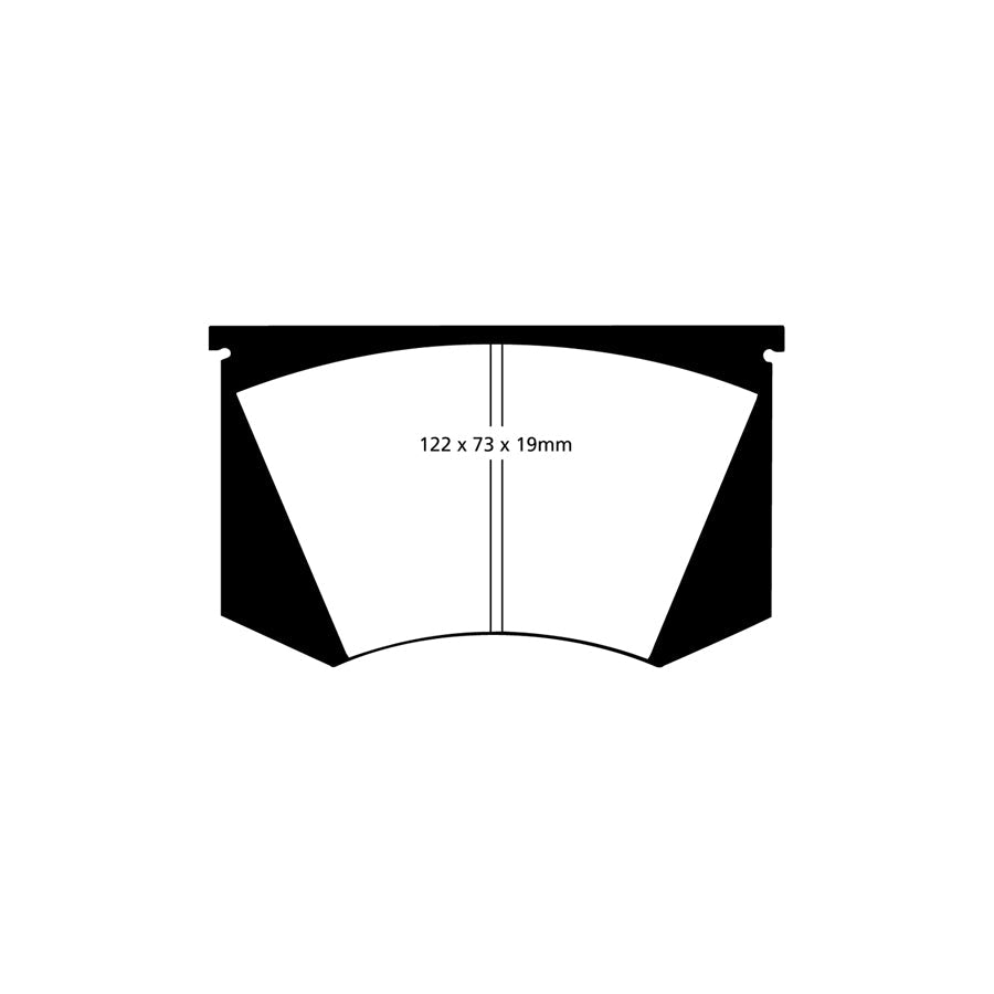 EBC DP2223 Aston Martin Ferrari Lamborghini Maserati Greenstuff Front Brake Pads - Girling/TRW Caliper 2 | ML Performance UK Car Parts