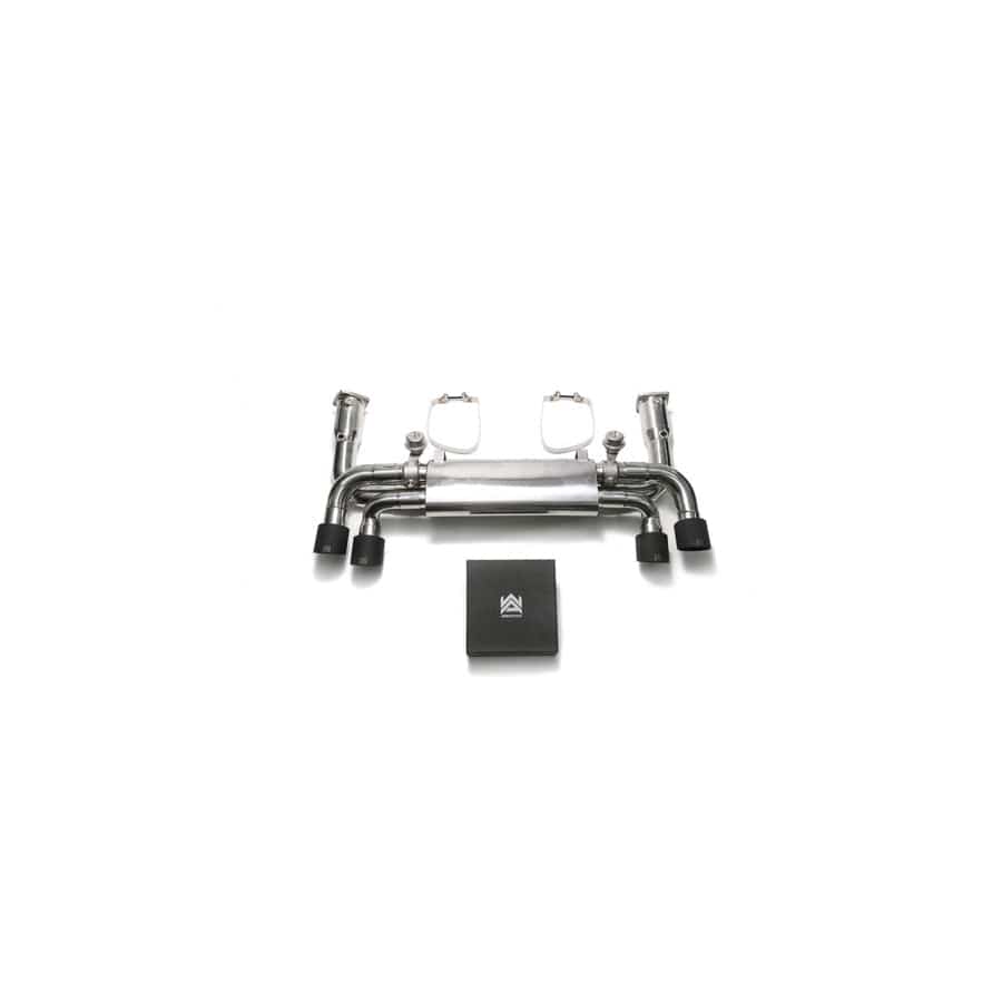 Armytrix P92C4-DD+P92C4-QS24M Sport Race Valvetronic Exhaust System Porsche 991.2 Carrera 2017-2019 with Quad Matte Black 3.5"  | Supercar Parts UK UK Car Parts