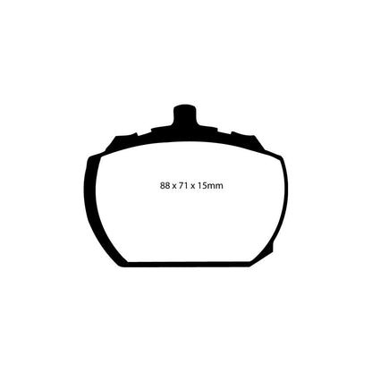EBC DP2240 Ginetta Panther Rover Triumph Greenstuff Front Brake Pads - Girling/TRW Caliper 2 | ML Performance UK Car Parts