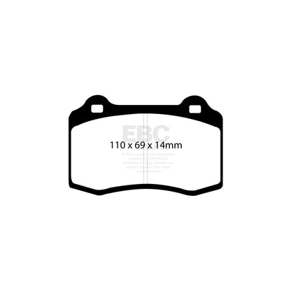 EBC PD05KR059 Aston Martin Daimler Jaguar Orangestuff Rear Brake Pad & Plain Disc Kit - Brembo Caliper 2 | ML Performance UK Car Parts