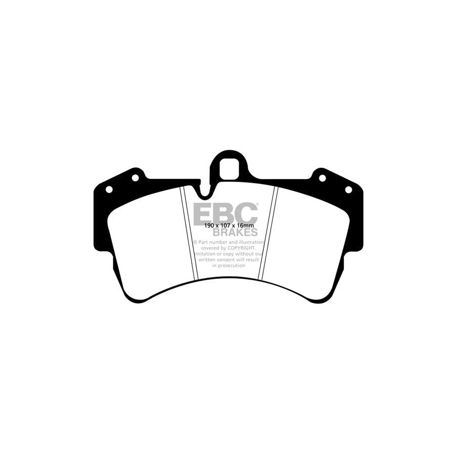 EBC PLK1691 Porsche Cayenne (9PA) Yellowstuff Pads and Brake Line Performance Pack - Brembo Caliper 2 | ML Performance UK Car Parts