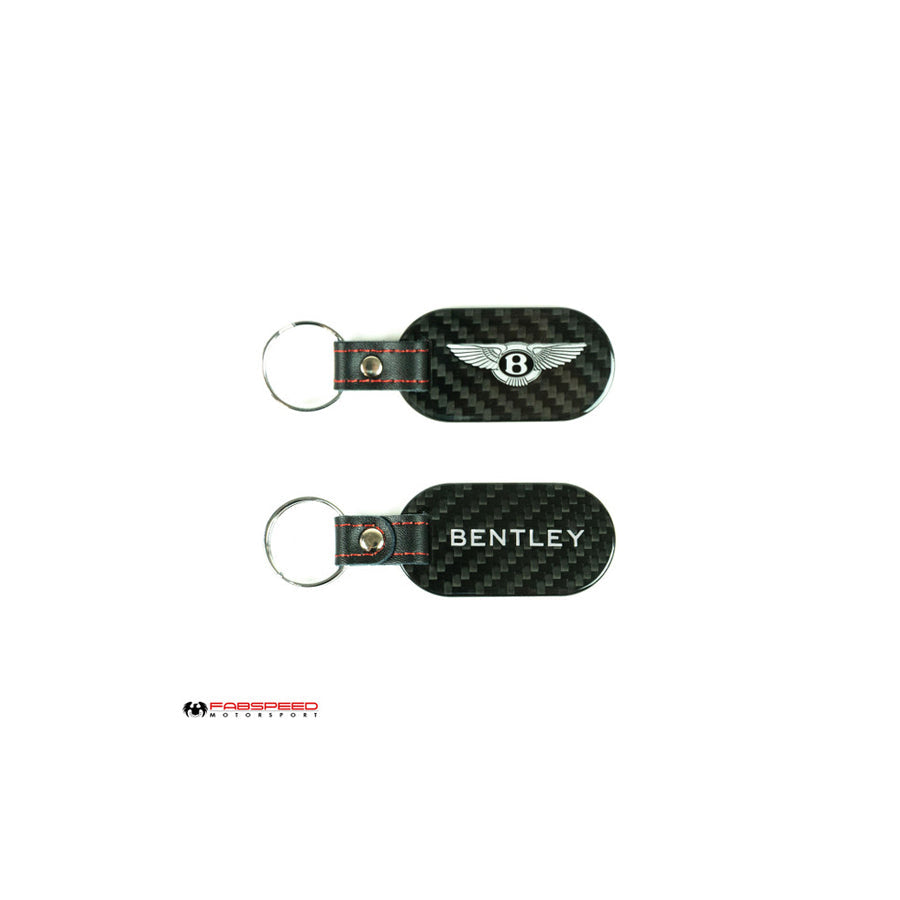 Fabspeed Bentley Crest & Script Carbon Fiber Keyring | Supercar Parts UK