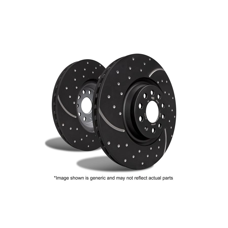 EBC GD240 Aston Martin Daimler Jaguar Turbo Grooved Discs Front - ATE/Girling/TRW Caliper 1 | ML Performance UK Car Parts