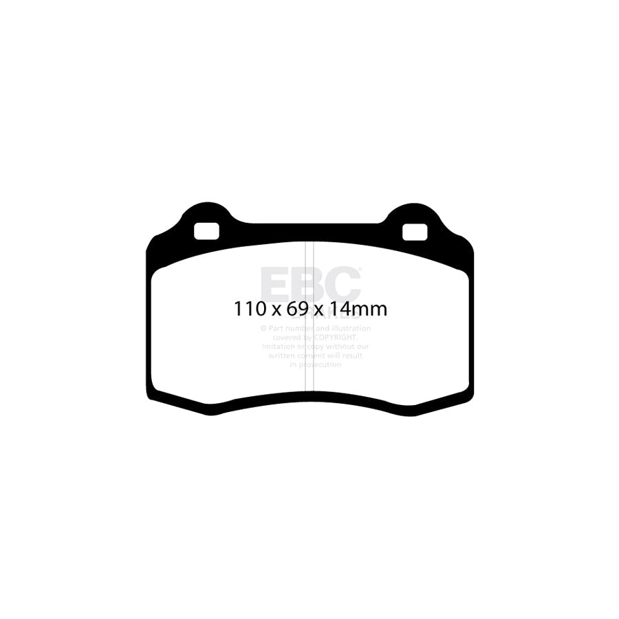 EBC DP81140RPX Bugatti Cadillac Chevrolet Volvo RP-X Full Race Front/Rear Brake Pads - Brembo/Girling/TRW Caliper 2 | ML Performance UK Car Parts