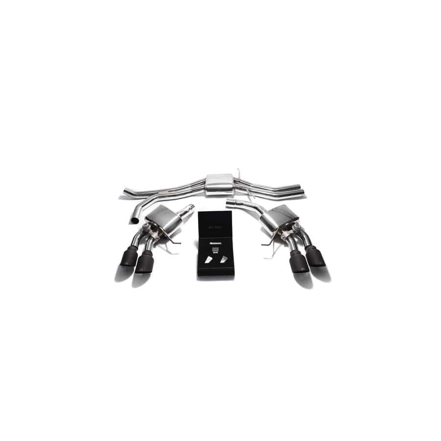 Armytrix PM36T-QS30M Valvetronic Exhaust System Porsche Macan S | GTS | Turbo 2015-2020 with Quad Matte Black 4"  | Supercar Parts UK UK Car Parts