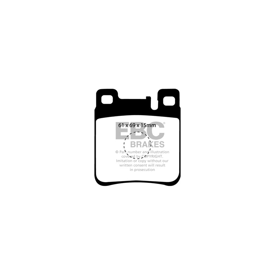 EBC PD06KR270 Mercedes-Benz C208 W210 Greenstuff Rear Brake Pad & USR Disc Kit - ATE Caliper 2 | ML Performance UK Car Parts