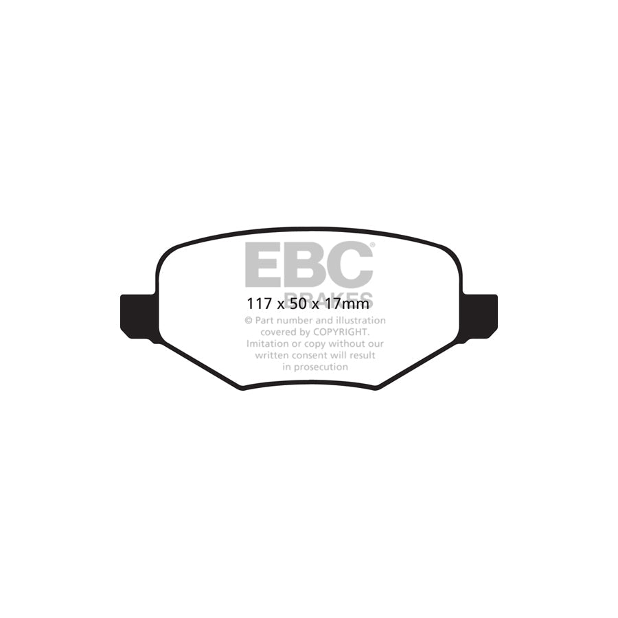 EBC PD03KR819 Ford Yellowstuff Rear Brake Pad & Plain Disc Kit (Inc. Edge & Flex) 2 | ML Performance UK Car Parts