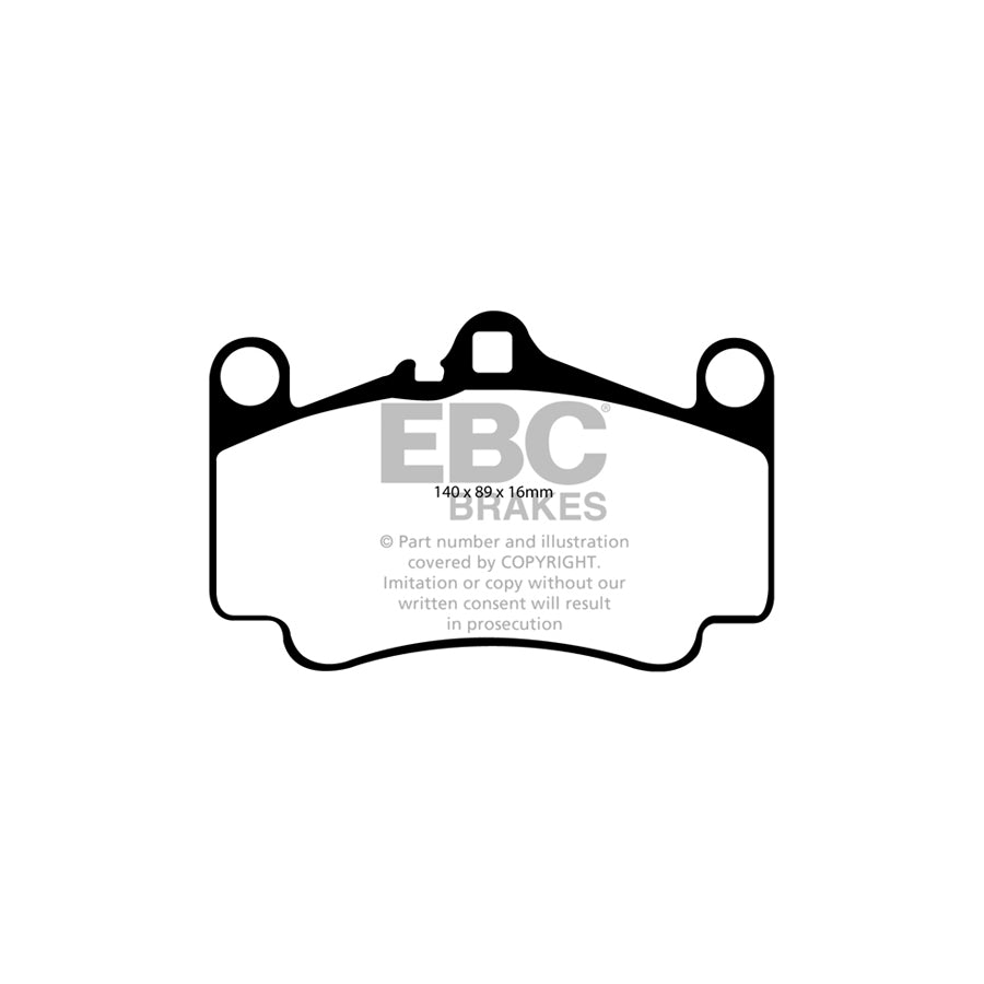 EBC DP81515RPX Porsche 911 RP-X Full Race Front Brake Pads - Brembo Caliper 2 | ML Performance UK Car Parts