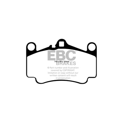 EBC DP81515RPX Porsche 911 RP-X Full Race Front Brake Pads - Brembo Caliper 2 | ML Performance UK Car Parts