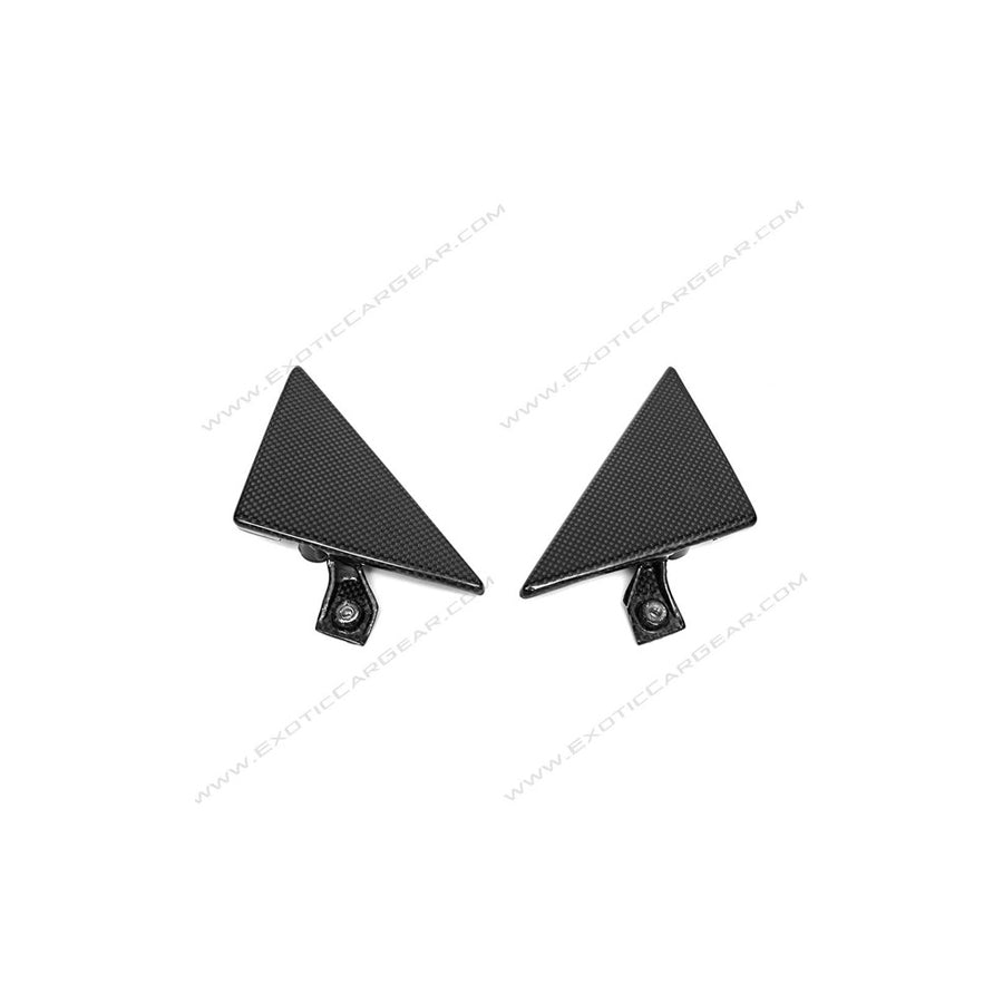 Carbon Fiber Outer Door Triangle Trim  -  Ferrari 458 Spider/Coupe | Supercar Parts UK