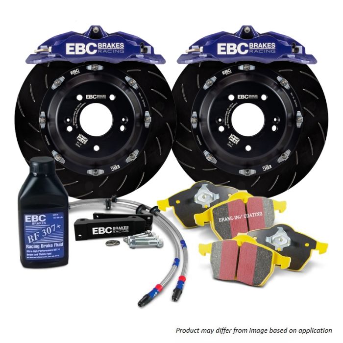 EBC BBK031BLU1 Big Brake Kit Front 330x28mm Curved Slotted Apollo4 Blue