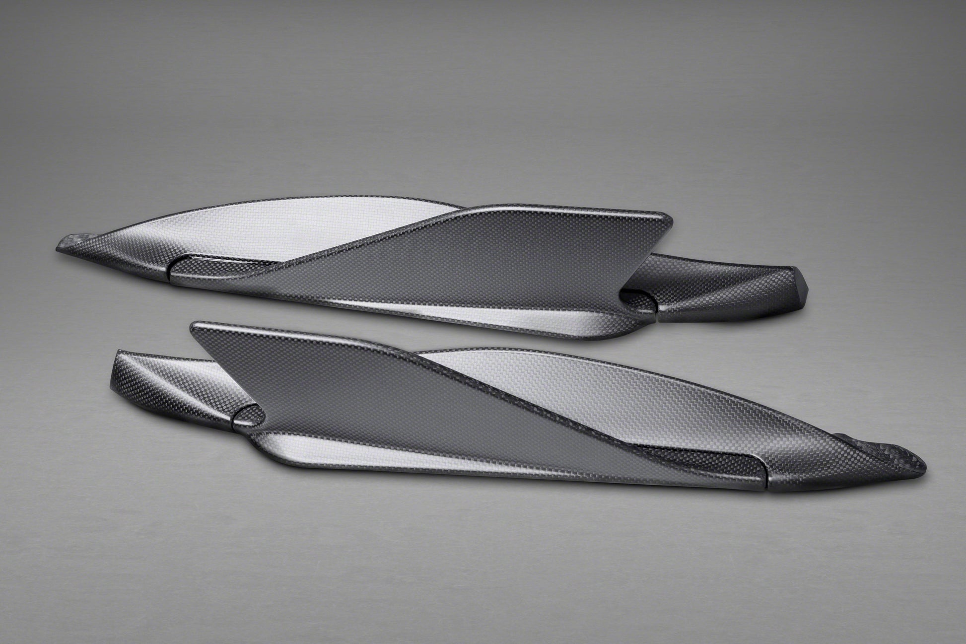 Capristo 03FE08710002LG Ferrari 488 Carbon Side Fins (with Adapters) 