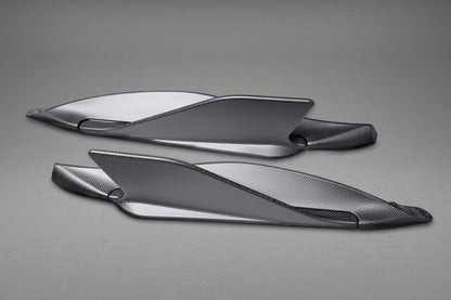 Capristo 03FE08710002LG Ferrari 488 Carbon Side Fins (with Adapters) 