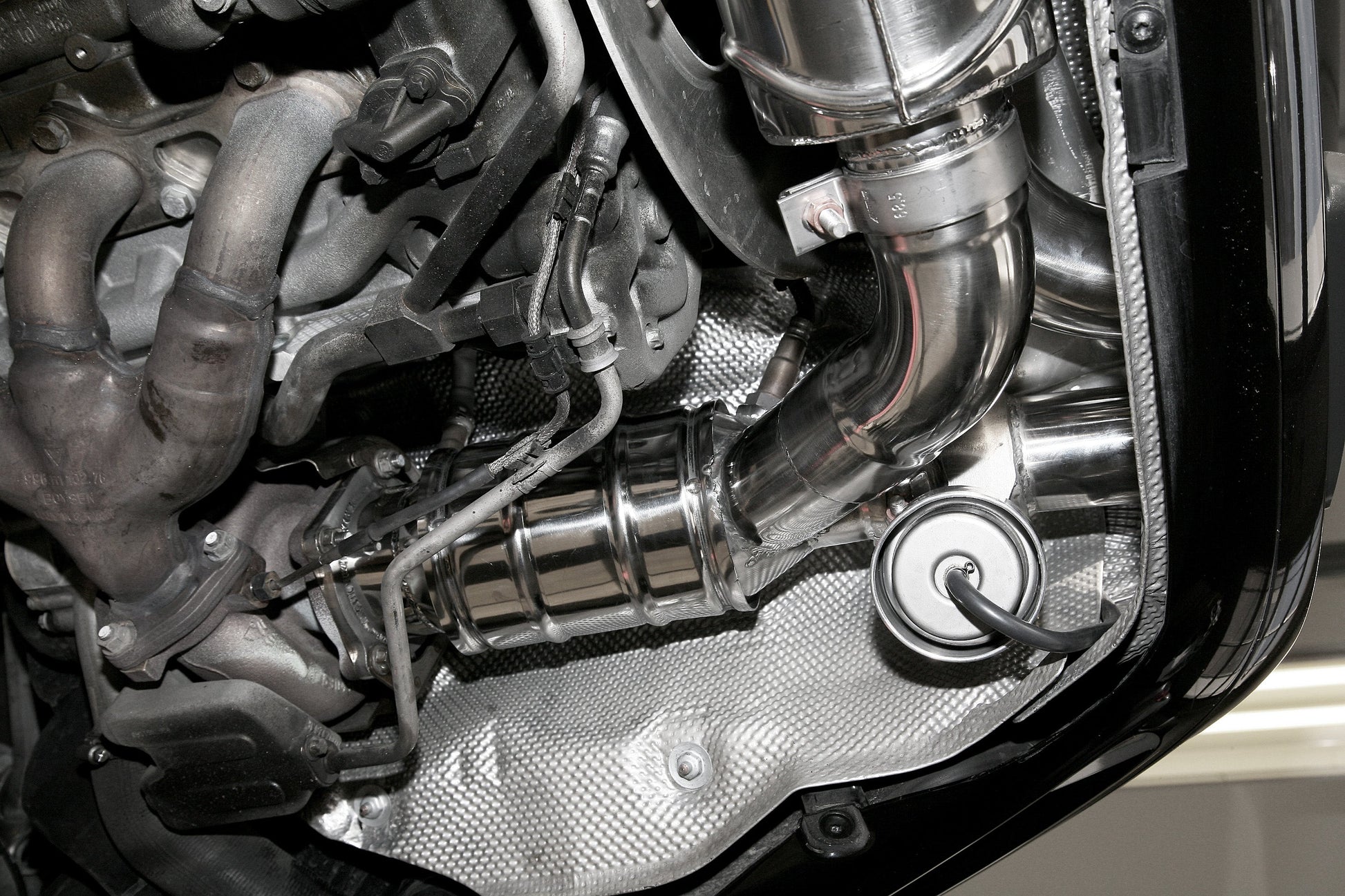 Capristo 02PO01103002 Porsche 997.1 Turbo/S/GT2/2RS Valved Exhaust with 250 Cell Sports Cats (CES3) 