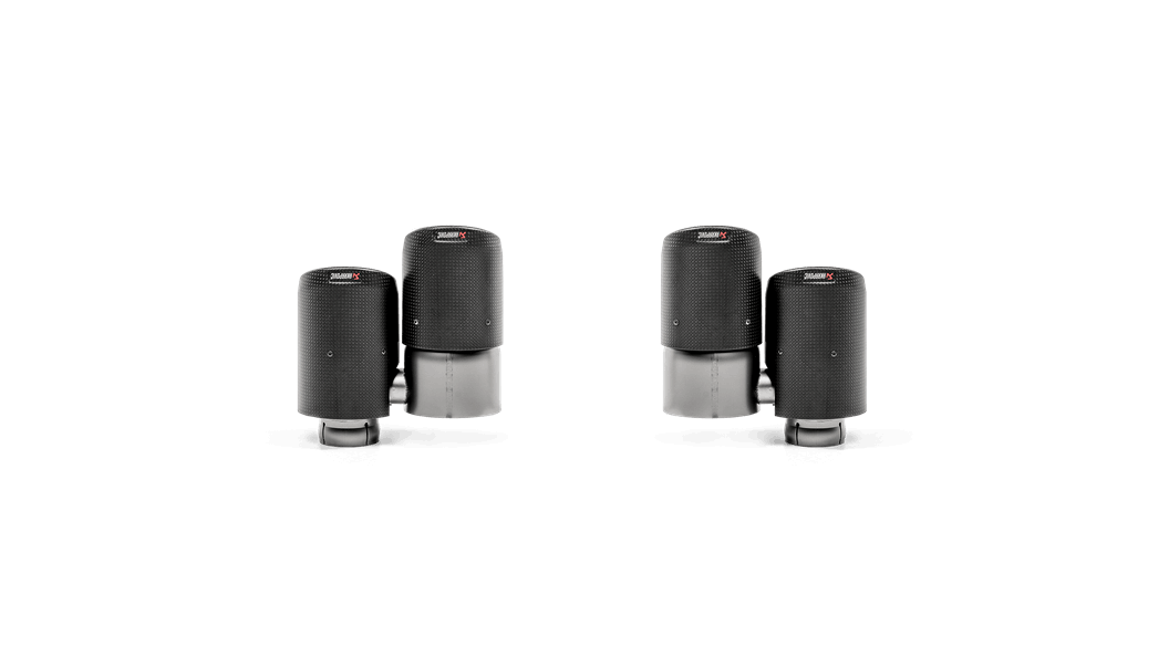 AkrapovicPorsche 971 Panamera Carbon Tail Pipe Set (Inc. Panamera, GTS, Turbo & Sport Turismo 4) - Supercar Parts UK