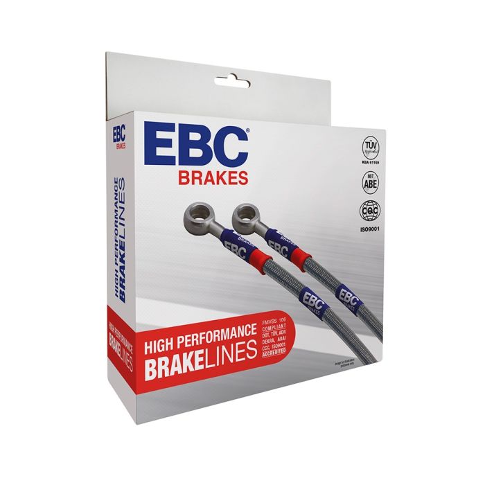 EBC BLA12404L Braided Steel Brake Lines Front &amp Rear