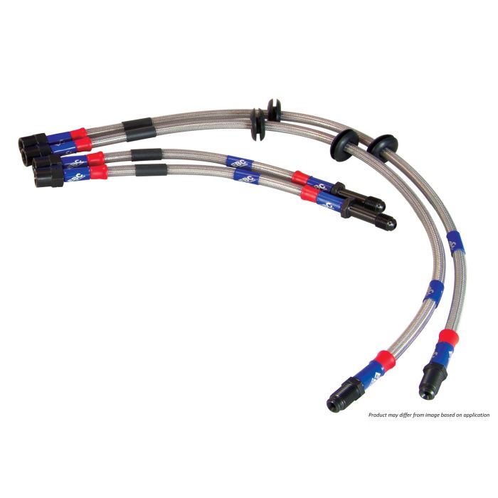 EBC BLA12374L Braided Steel Brake Lines Front &amp Rear