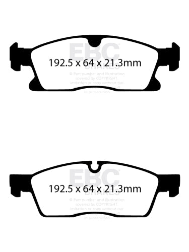 EBC DP42399R YELLOWSTUFF BRAKE PADS