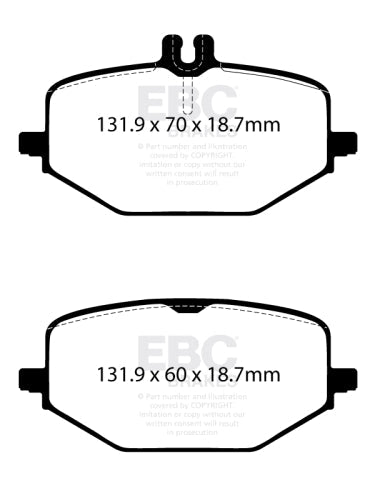 EBC DP42427R YELLOWSTUFF BRAKE PADS