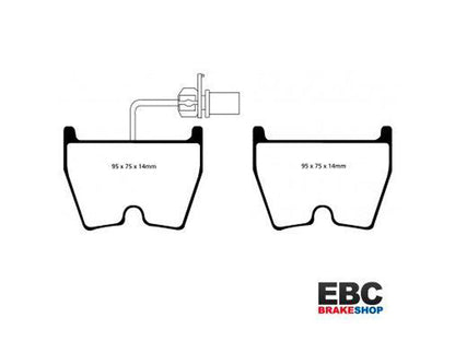 EBC Audi Lamborghini Volkswagen Front Yellowstuff Brake Pads (Inc. R8, RS4, RS6 & Gallardo) - Brembo Caliper| ML Performance UK