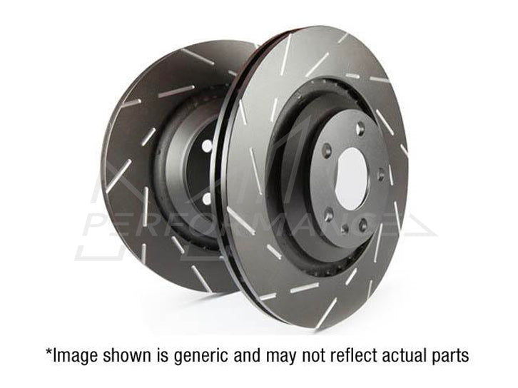 EBC Porsche Volkswagen USR Front Slotted Discs (Pair) - Brembo Caliper (E1 Cayenne, Touareg 2nd Gen  &  Touareg 1st Gen) - ML Performance UK