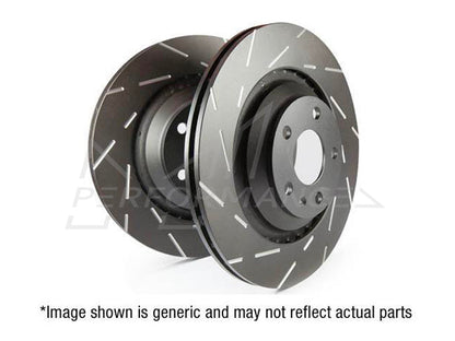 EBC Porsche Volkswagen USR Front Slotted Discs (Pair) - Brembo Caliper (E1 Cayenne, Touareg 2nd Gen  &  Touareg 1st Gen) - ML Performance UK
