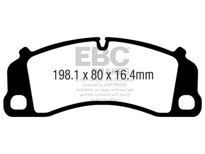 EBC Porsche 991 991/2 Redstuff Sport Front Brake Pads - Brembo Caliper (911 Turbo S, 911 GT3, 911 GT3 RS & 911 Turbo) - ML Performance UK