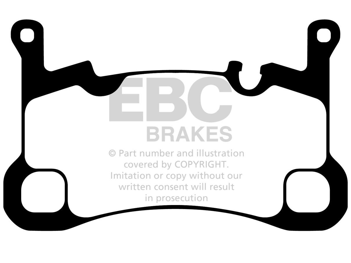 EBC Porsche E3 Cayenne Bluestuff NDX Trackday Brake Pads - Brembo Caliper - ML Performance UK