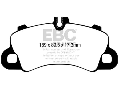 EBC Porsche E3 Cayenne Bluestuff NDX Trackday Brake Pads - Brembo Caliper - ML Performance UK