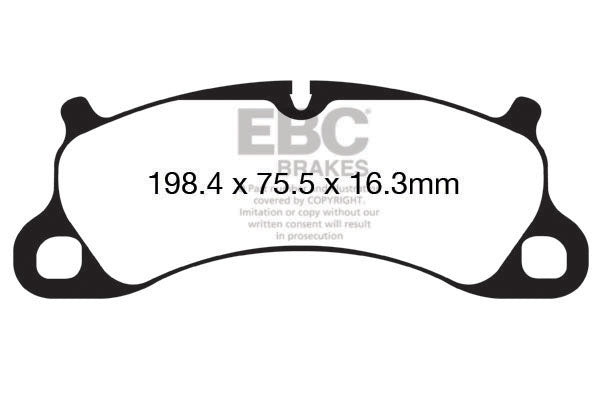 EBC Porsche 991 9912 Bluestuff NDX Trackday Front Brake Pads - Brembo Caliper (Inc. 911 Carrera S, 911 Carrera 4S, 911 Carrera GTS & 911 Carrera GTS Targa) | ML Performance UK