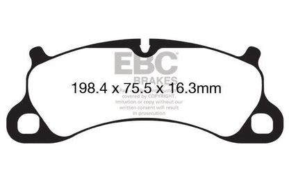 EBC Porsche 991 9912 Bluestuff NDX Trackday Front Brake Pads - Brembo Caliper (Inc. 911 Carrera S, 911 Carrera 4S, 911 Carrera GTS & 911 Carrera GTS Targa) | ML Performance UK