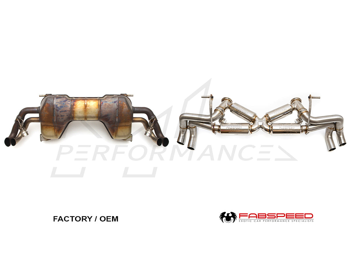 Fabspeed Audi R8 V10 Valvetronic Supersport X-Pipe Exhaust System (2009 - 2015) - Supercar Parts UK