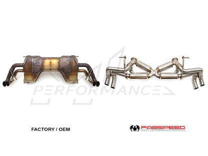 Fabspeed Audi R8 V10 Valvetronic Supersport X-Pipe Exhaust System (2009 - 2015) - Supercar Parts UK