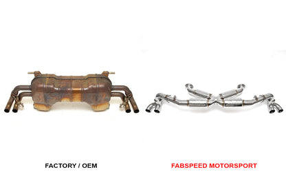 Fabspeed Audi R8 V10 Supersport X-Pipe Exhaust System (2009 - 2015) - Supercar Parts UK