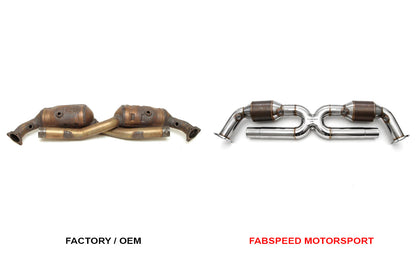 Fabspeed Porsche 996 Carrera Sport Catalytic Converter X-Pipe - ML Performance