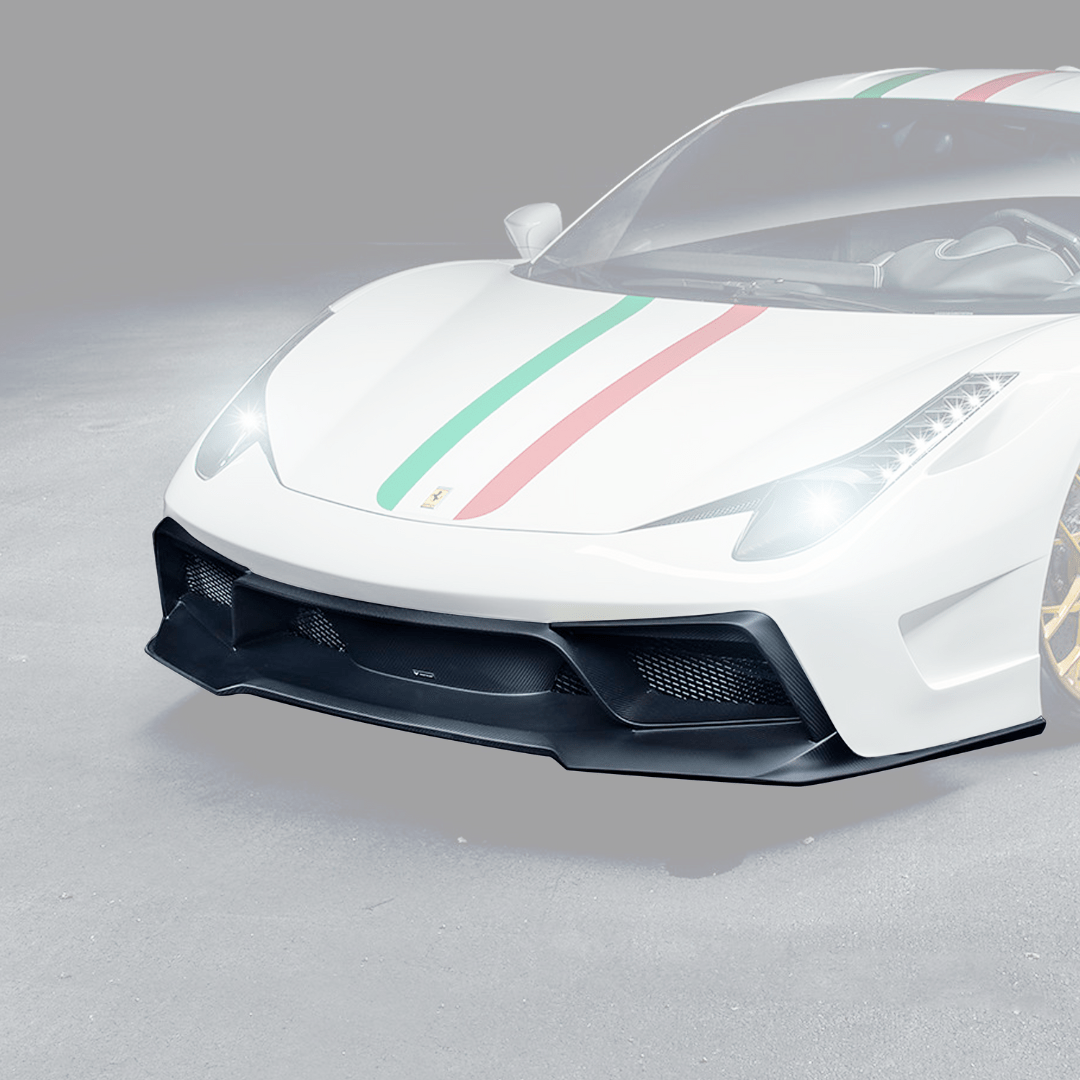 Vorsteiner FRV1110 Ferrari 458 Italia VX Carbon Fiber Front Bumper w/ Front Spoiler Supercar Parts UK
