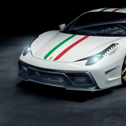 Vorsteiner FRV1110 Ferrari 458 Italia VX Carbon Fiber Front Bumper w/ Front Spoiler Supercar Parts UK