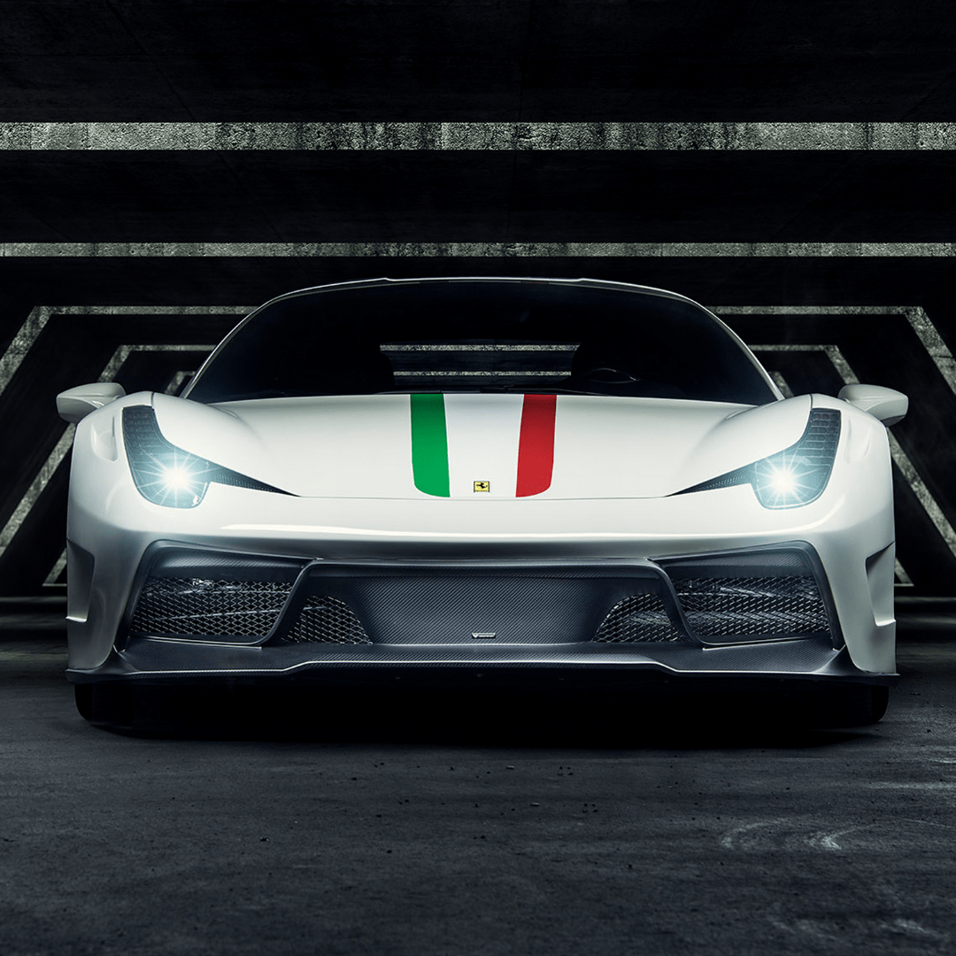 Vorsteiner FRV1110 Ferrari 458 Italia VX Carbon Fiber Front Bumper w/ Front Spoiler Supercar Parts UK
