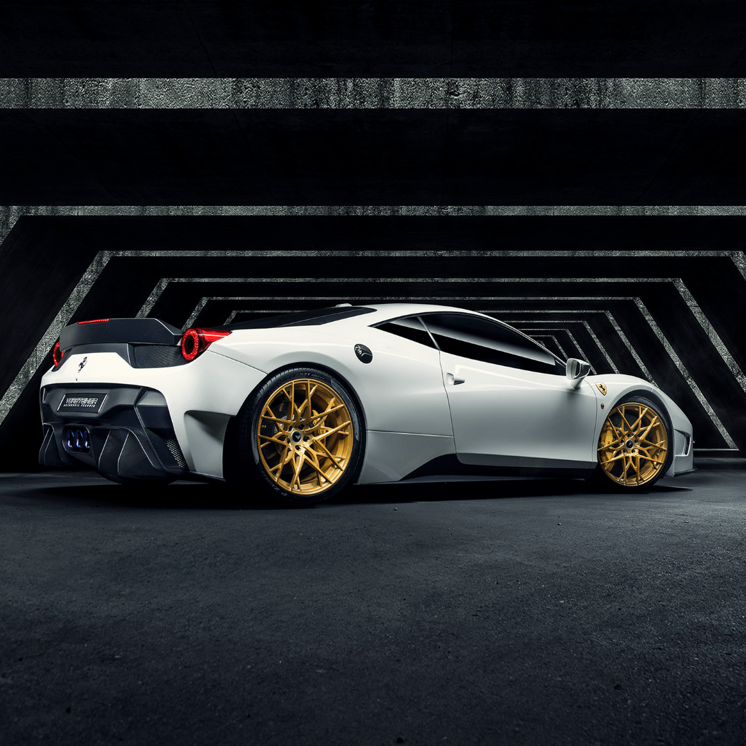 Vorsteiner FRV1140 Ferrari 458 Italia VX Aero Rear Bumper w/ Rear Diffuser (incl. Exhaust Tips) Supercar Parts UK