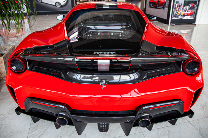 Capristo 03FE08710047LG Ferrari 488 Pista Carbon Fiber Rear Bumper 