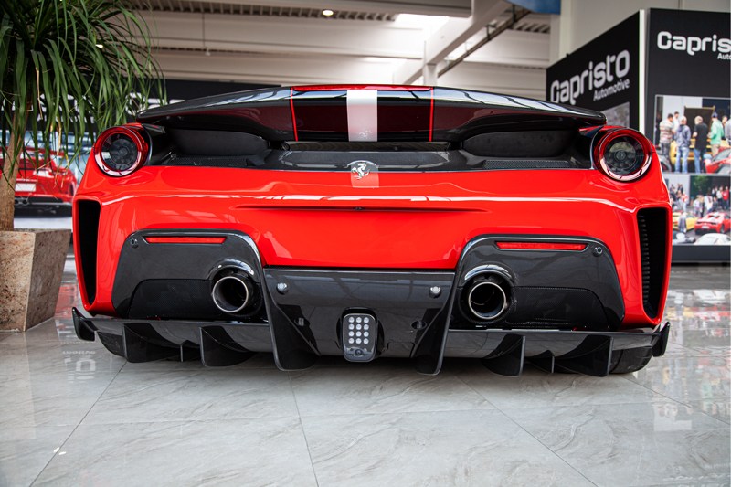 Capristo 03FE08710047LG Ferrari 488 Pista Carbon Fiber Rear Bumper 