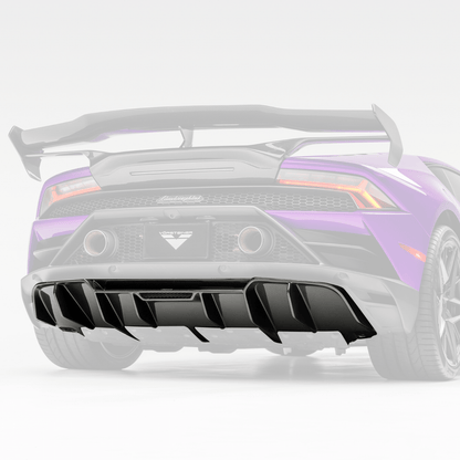 Vorsteiner 3050LOV Lamborghini Huracan EVO Monza Edizione Rear Diffuser (2x2 Gloss Carbon) Supercar Parts UK
