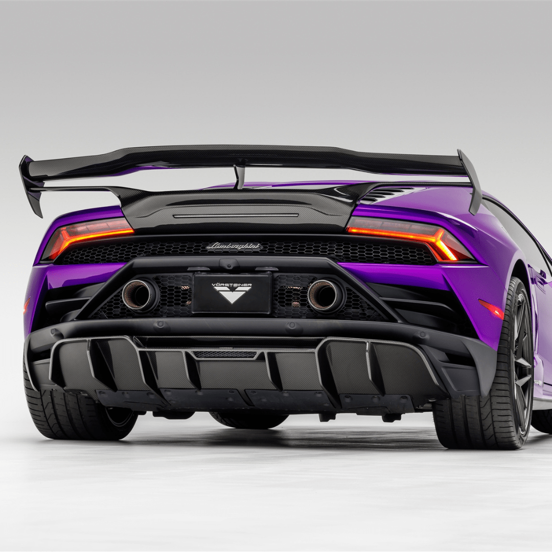 Vorsteiner 3050LOV Lamborghini Huracan EVO Monza Edizione Rear Diffuser (2x2 Gloss Carbon) Supercar Parts UK