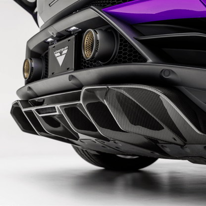 Vorsteiner 3050LOV Lamborghini Huracan EVO Monza Edizione Rear Diffuser (2x2 Gloss Carbon) Supercar Parts UK