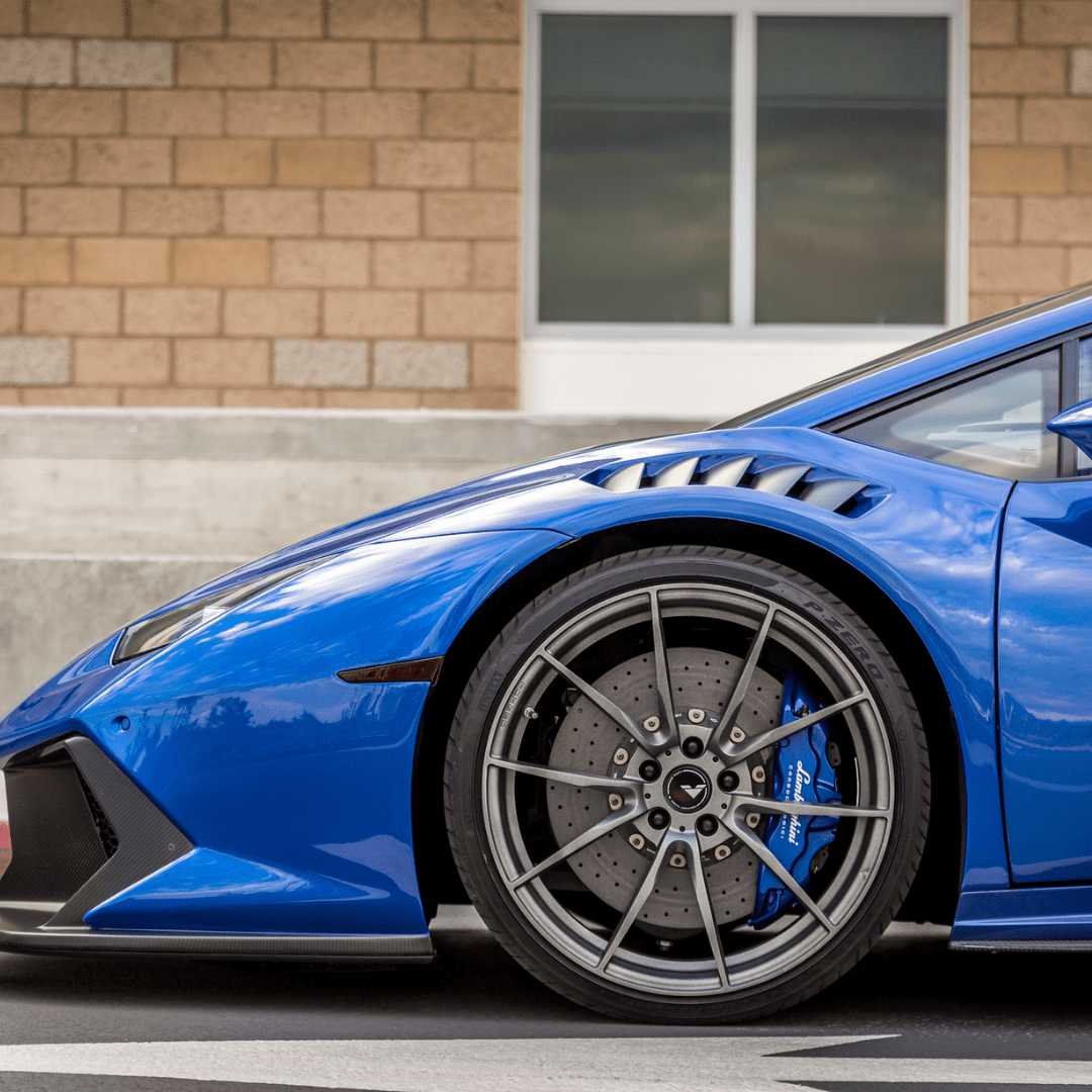 Vorsteiner 0940LOV Lamborghini Huracan Novara Edizione Aero Front Fenders w/Integrated Vents and Splash Shields (2x2 Gloss Carbon) Supercar Parts UK