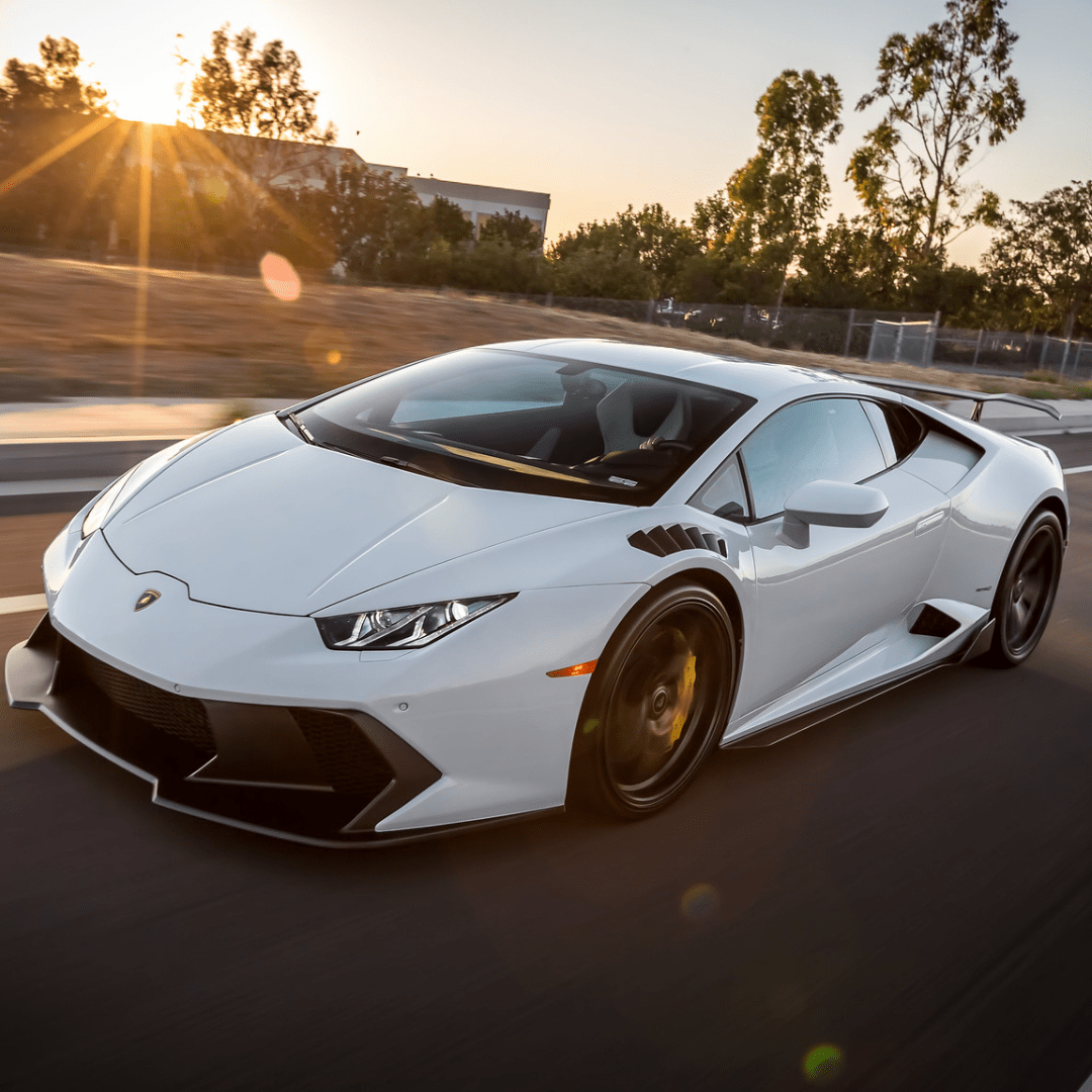 Vorsteiner 0940LOV Lamborghini Huracan Novara Edizione Aero Front Fenders w/Integrated Vents and Splash Shields (2x2 Gloss Carbon) Supercar Parts UK