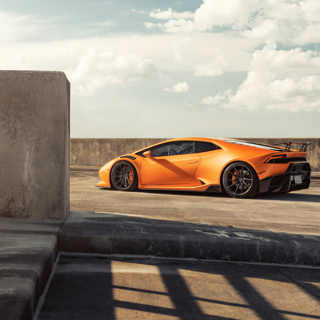 Vorsteiner 0940LOV Lamborghini Huracan Novara Edizione Aero Front Fenders w/Integrated Vents and Splash Shields (2x2 Gloss Carbon) Supercar Parts UK