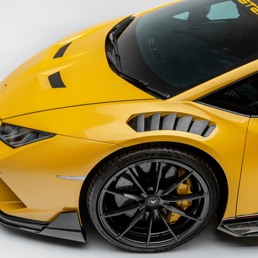 Vorsteiner 1040LOV Lamborghini Huracan Performante Vicenza Edizione Aero Front Fenders w/Integrated Vents and Splash Shields (Carbon Matrix) Supercar Parts UK